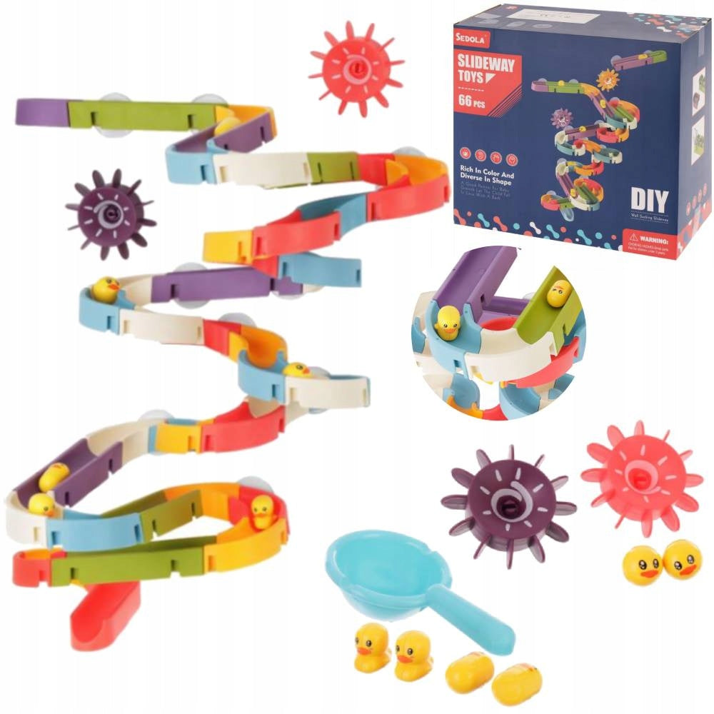 DUCK WATER BATH TOY SLIDE DUCK TRACK FOR CHILDREN