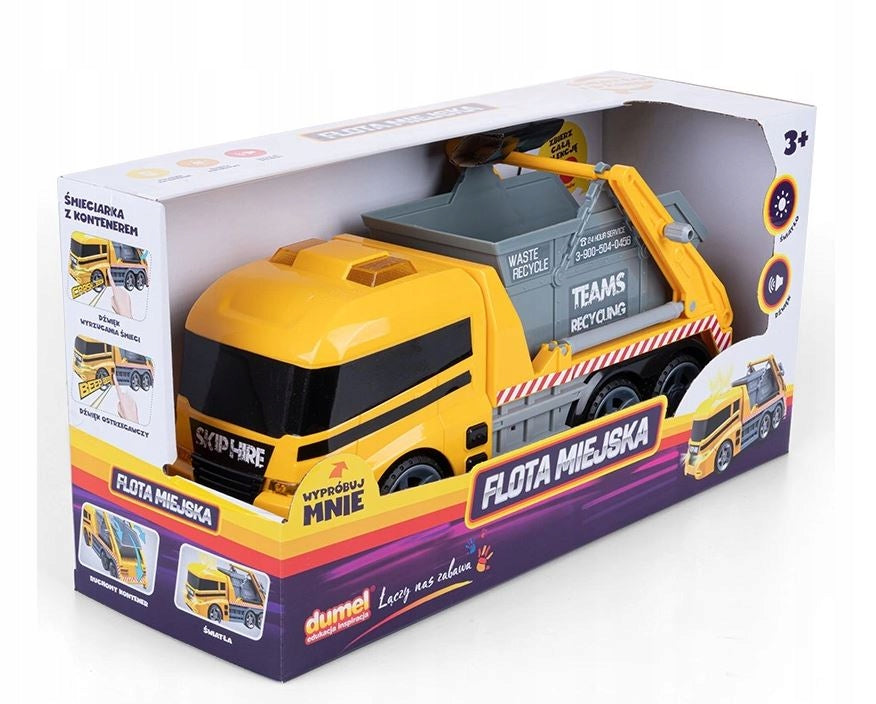 DUMEL CITY FLEET GARBAGE TRUCK WITH CONTAINER 63941