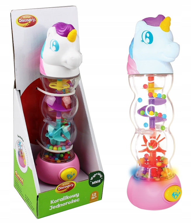 DUMEL DISCOVERY BEADED UNICORN RATTLE