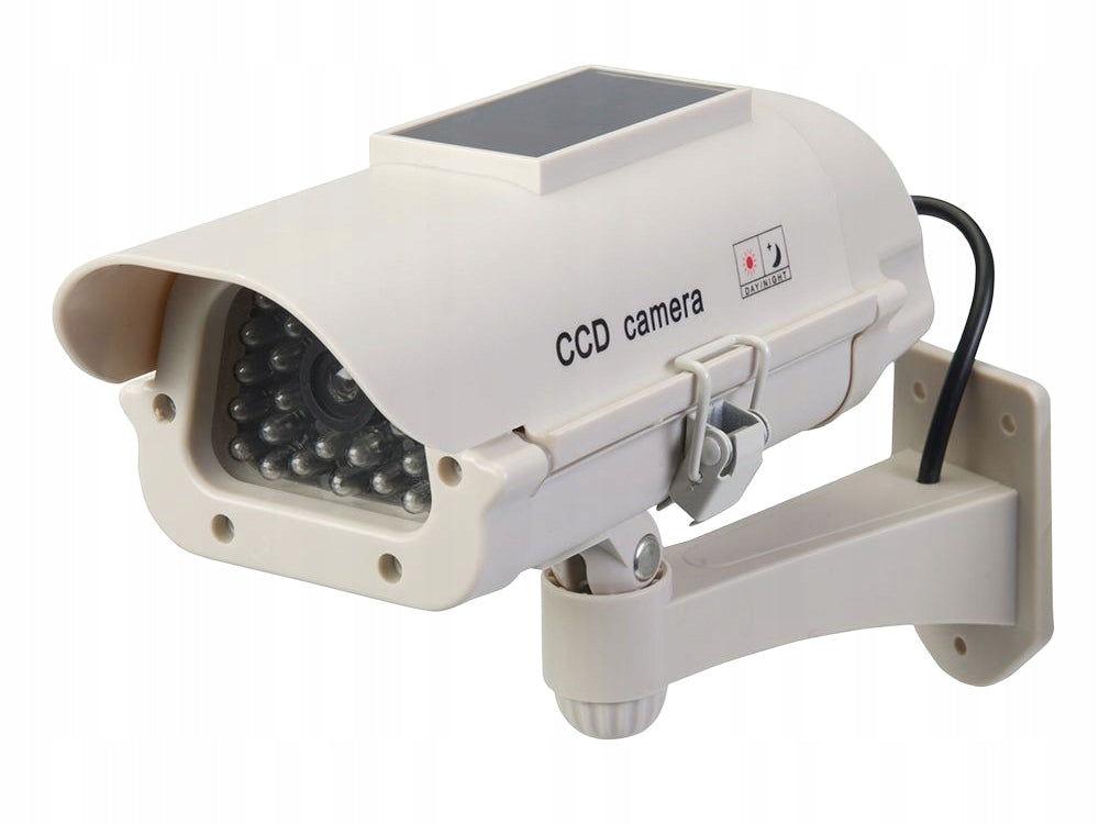 DUMMY CAMERA CCTV SOLAR MONITORING FLASHING LED CAMERA ON THE WALL Packaging status original