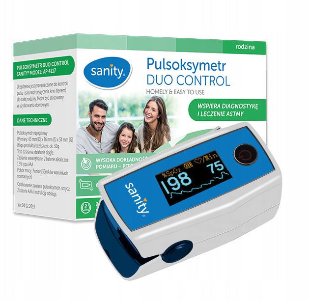 DUO CONTROL FINGER PULSE OXIMETER SANITY
