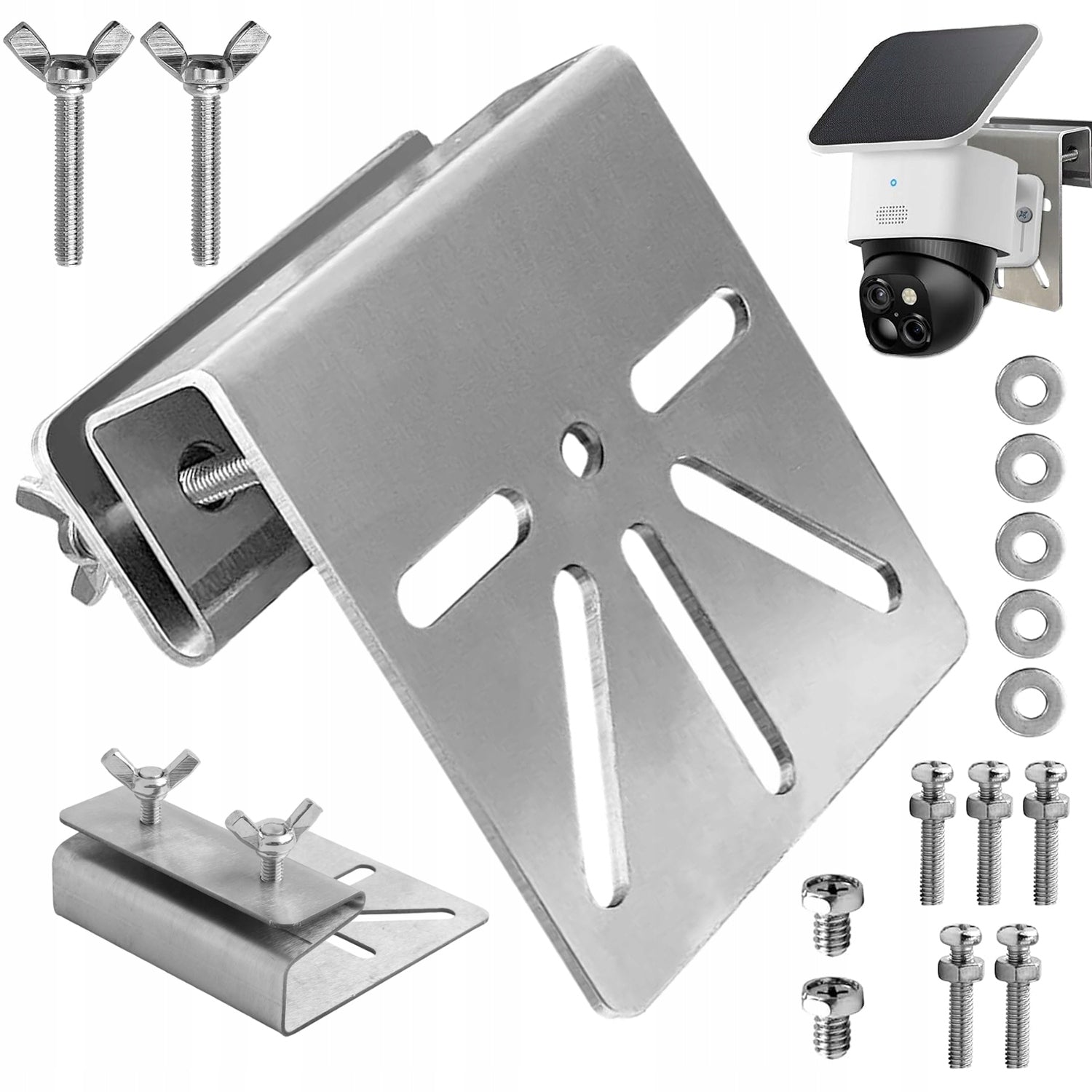 DURABLE GUTTER HOLDER FOR STAINLESS STEEL SECURITY CAMERAS