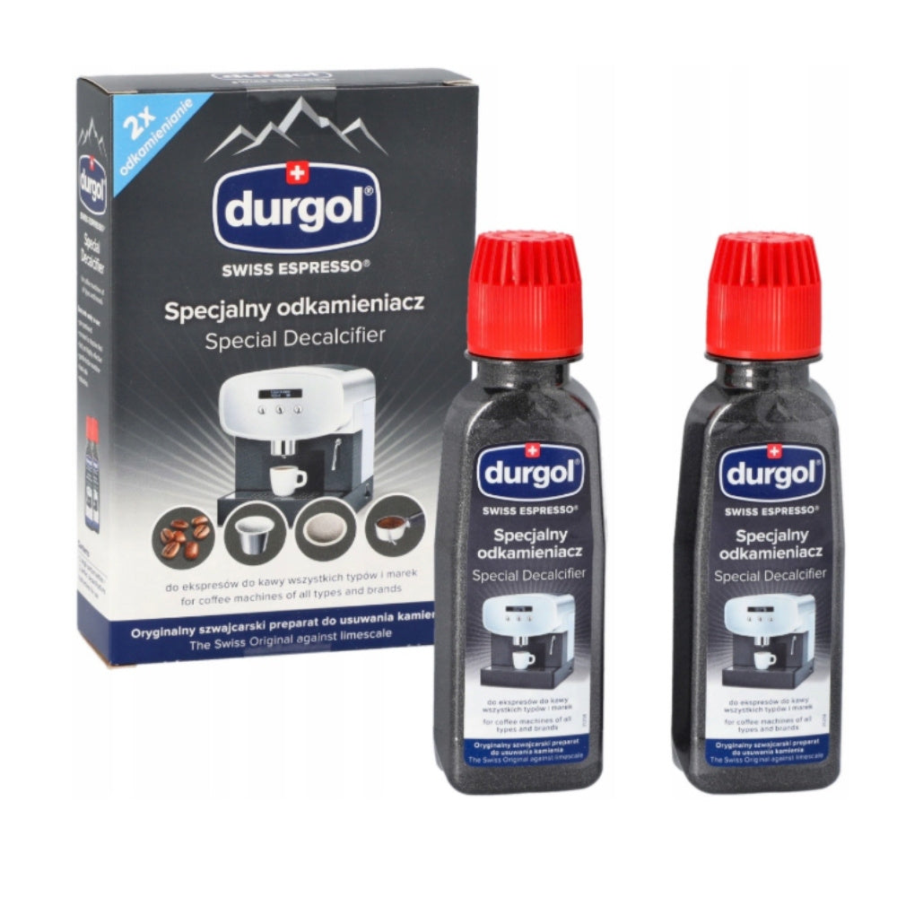 DURGOL Swiss Espresso Liquid Descaler for Espresso Machines Liquid 2x125ml Brand Durgol