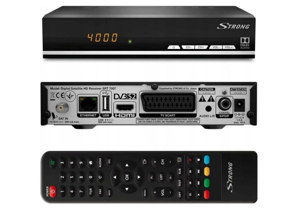 DVB-S2 Strong SRT 7007 tuner Brand Strong