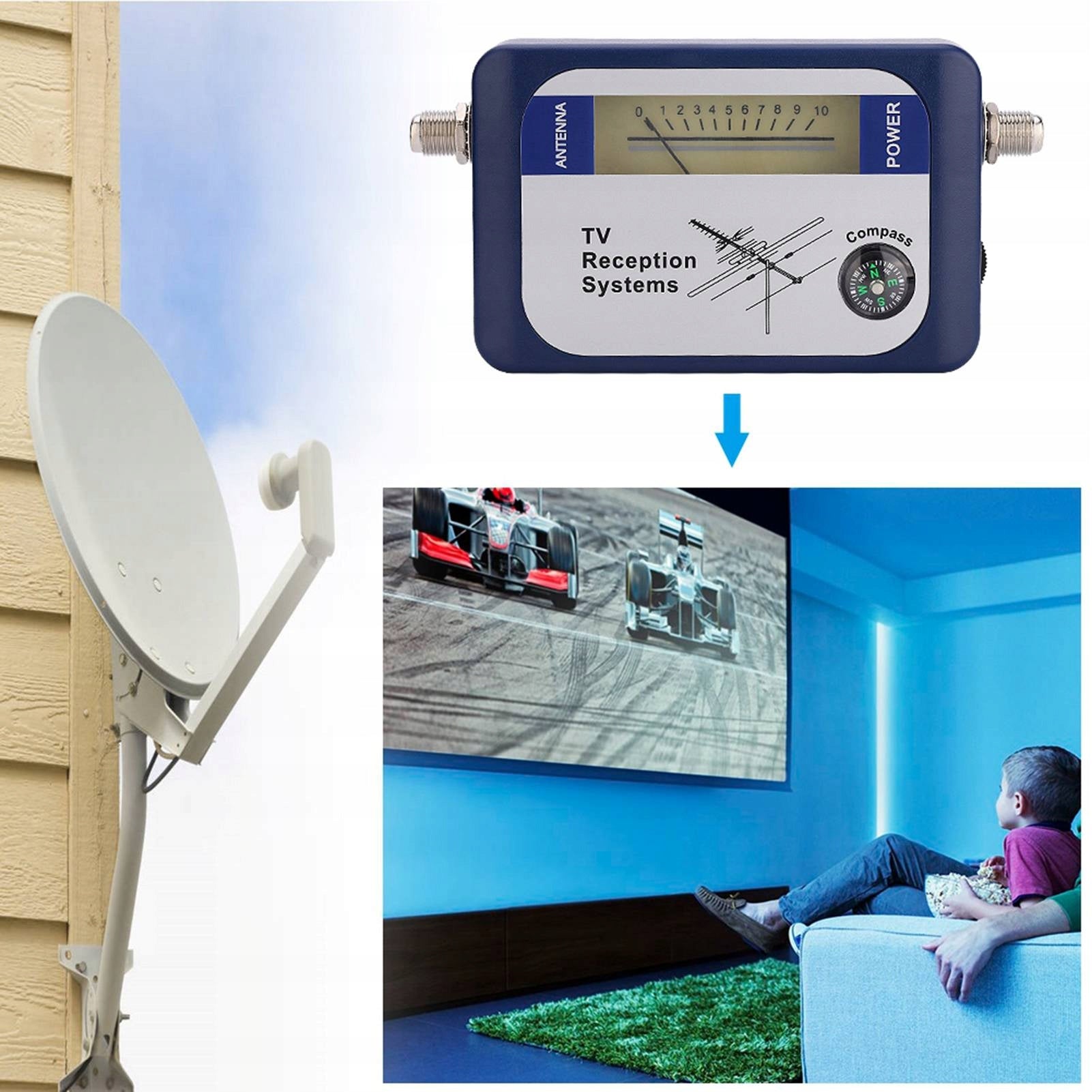 DVB-T TERRESTRIAL TV ANTENNA SIGNAL METER Manufacturer code 879yuu