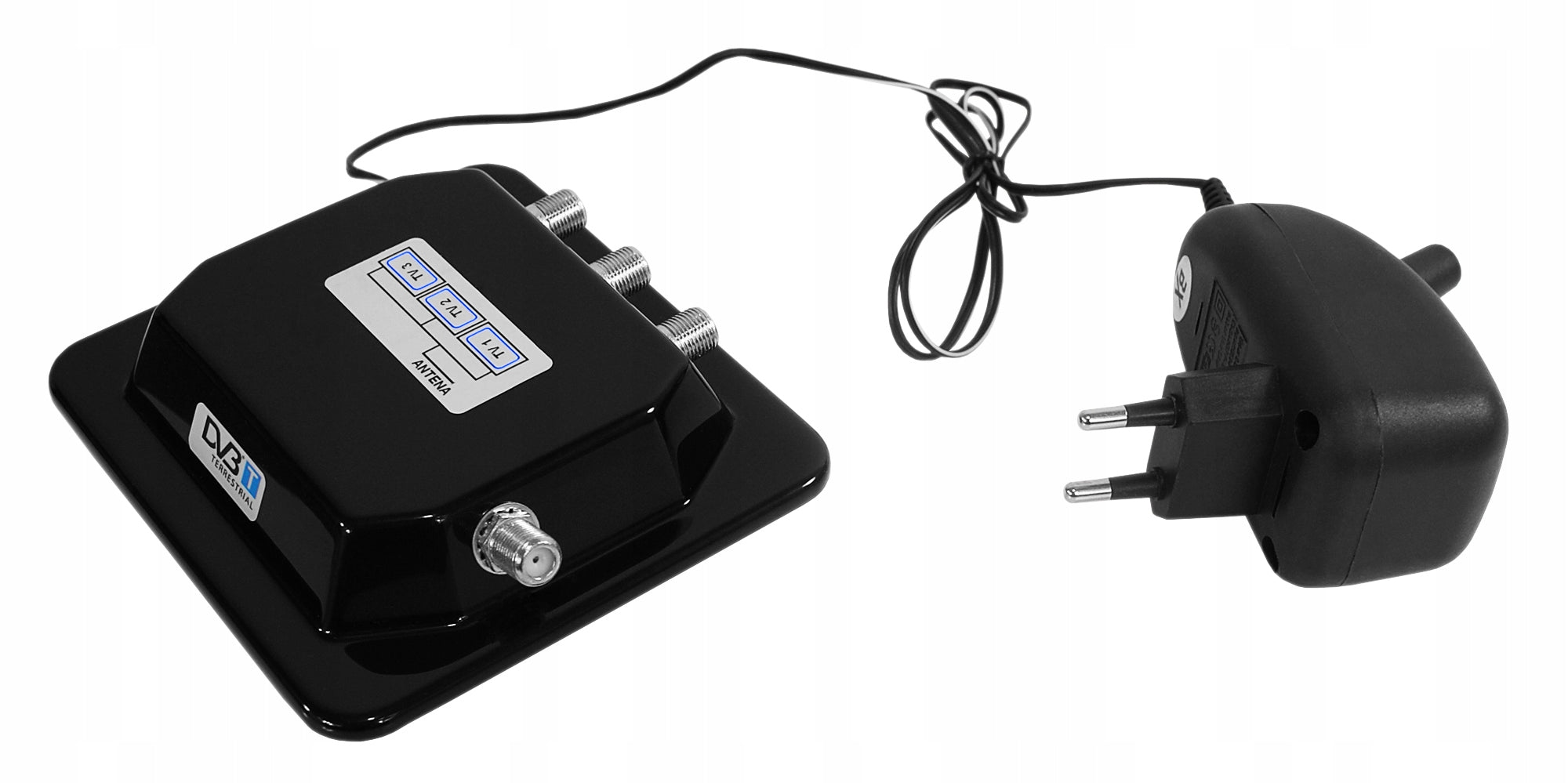 DVB-T2 4K 3TV DIGITAL SIGNAL SPLITTER BLACK SET MANUFACTURER Brand no brand