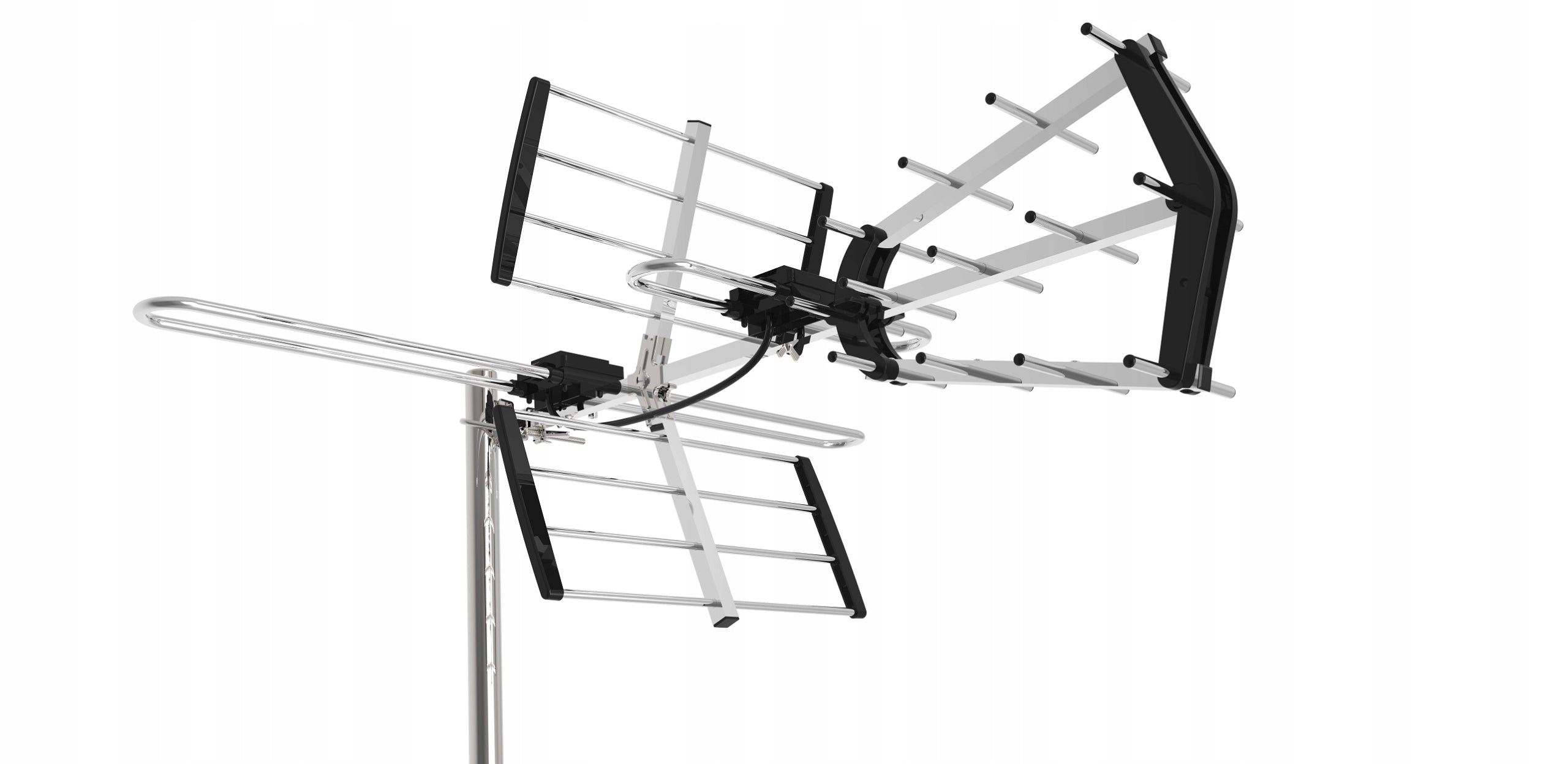 DVB-T2 4K MUX-8 VHF/UHF LTE Combo Outdoor Antenna | Opticum AX-900 Packaging status original