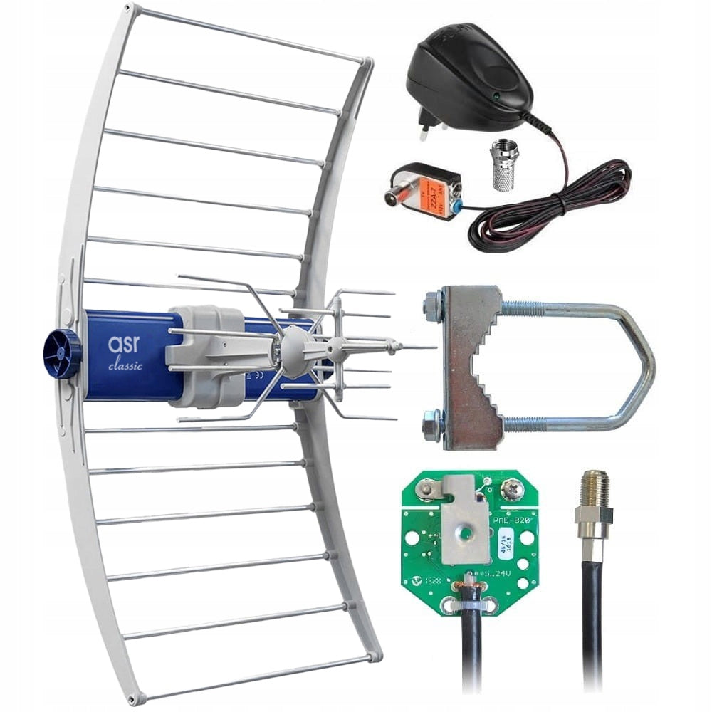 DVB-T2 ANTENNA FOR TERRESTRIAL TV BROADBAND MESH 4K MUX8 TELMOR ASR
