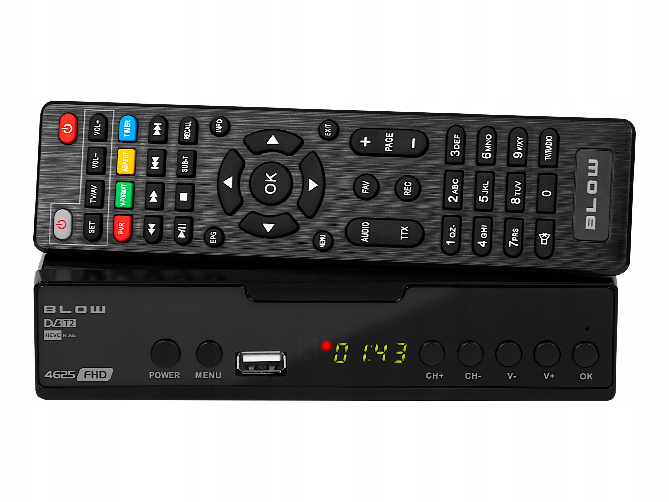 DVB-T2 H.265/HEVC terrestrial tuner Manufacturer code 386062428