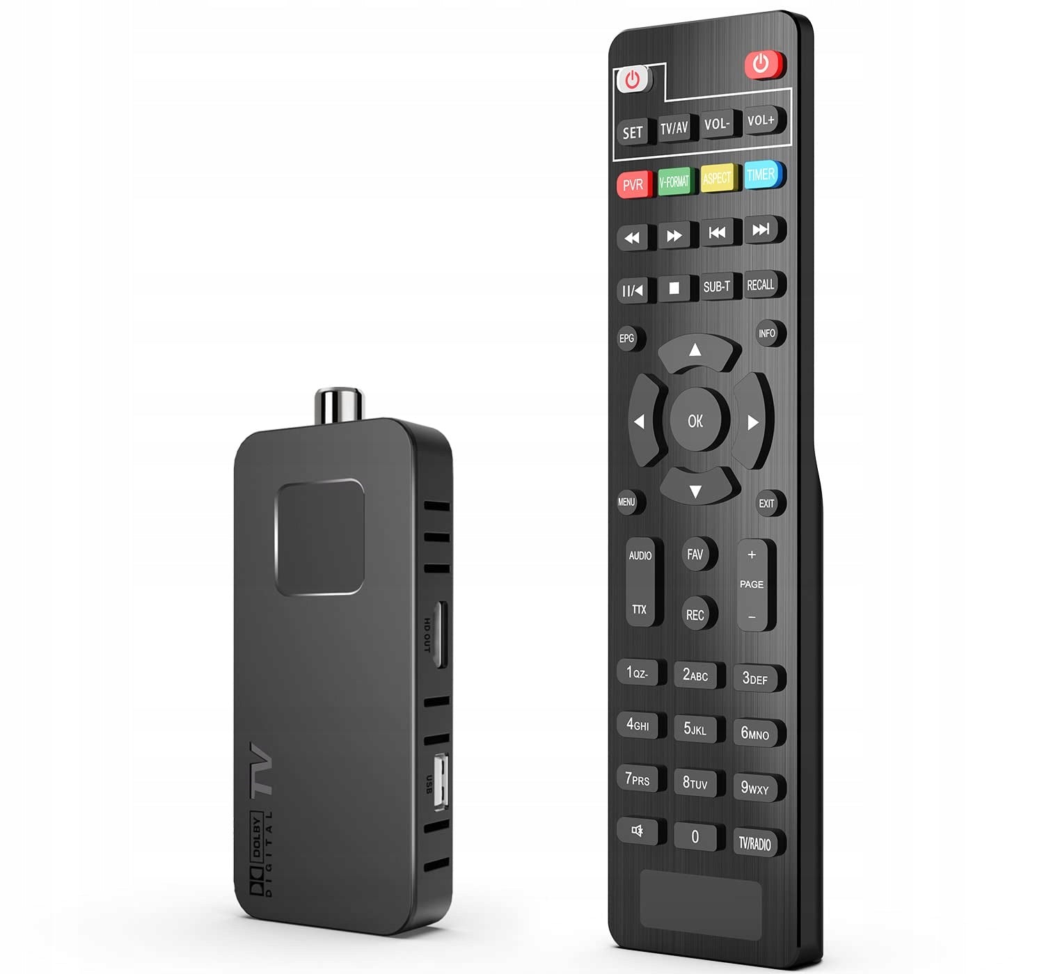 DVB-T2 HD HDMI U8 Mini Stick DCOLOR Dolby Audio terrestrial receiver