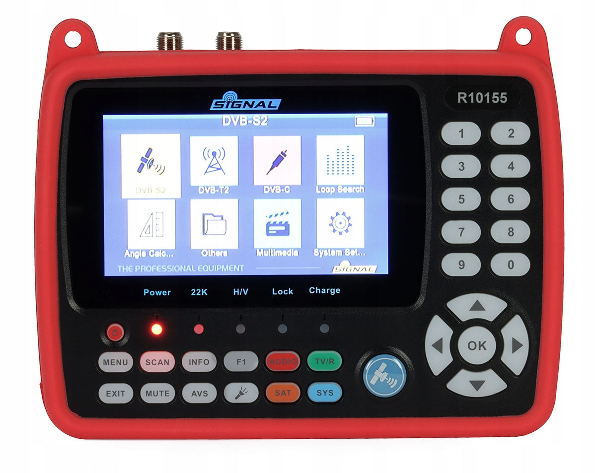 DVB-T2(HEVC 10 bit)/C and DVB-S2X/S2/S ST-5155 SIGNAL signal meter