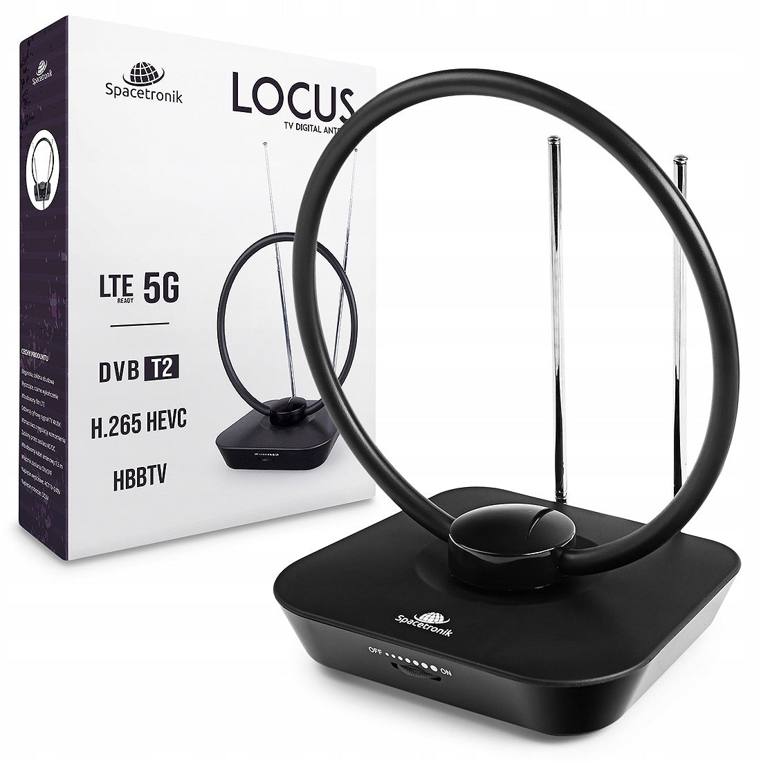 DVB-T2 Spacetronik Locus TV 45dB Room Antenna