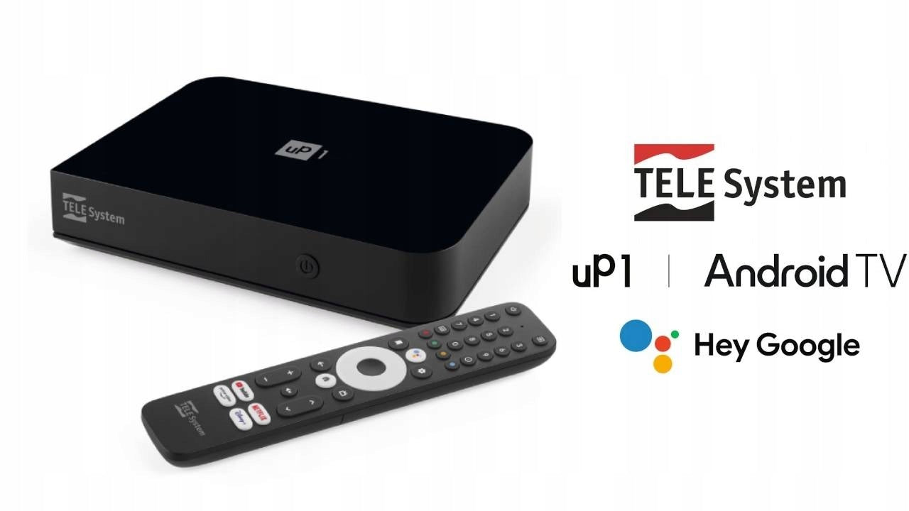 DVB-T2 TELE System Box UP1 4K Android TV Remote Control BT Google Assistant EAN (GTIN) 8051511392872