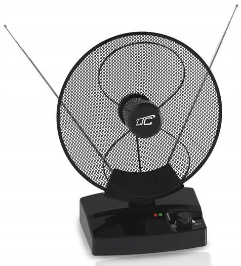 DVB-T2 Terrestrial TV Room Antenna with 36dB Amplifier for Decoder