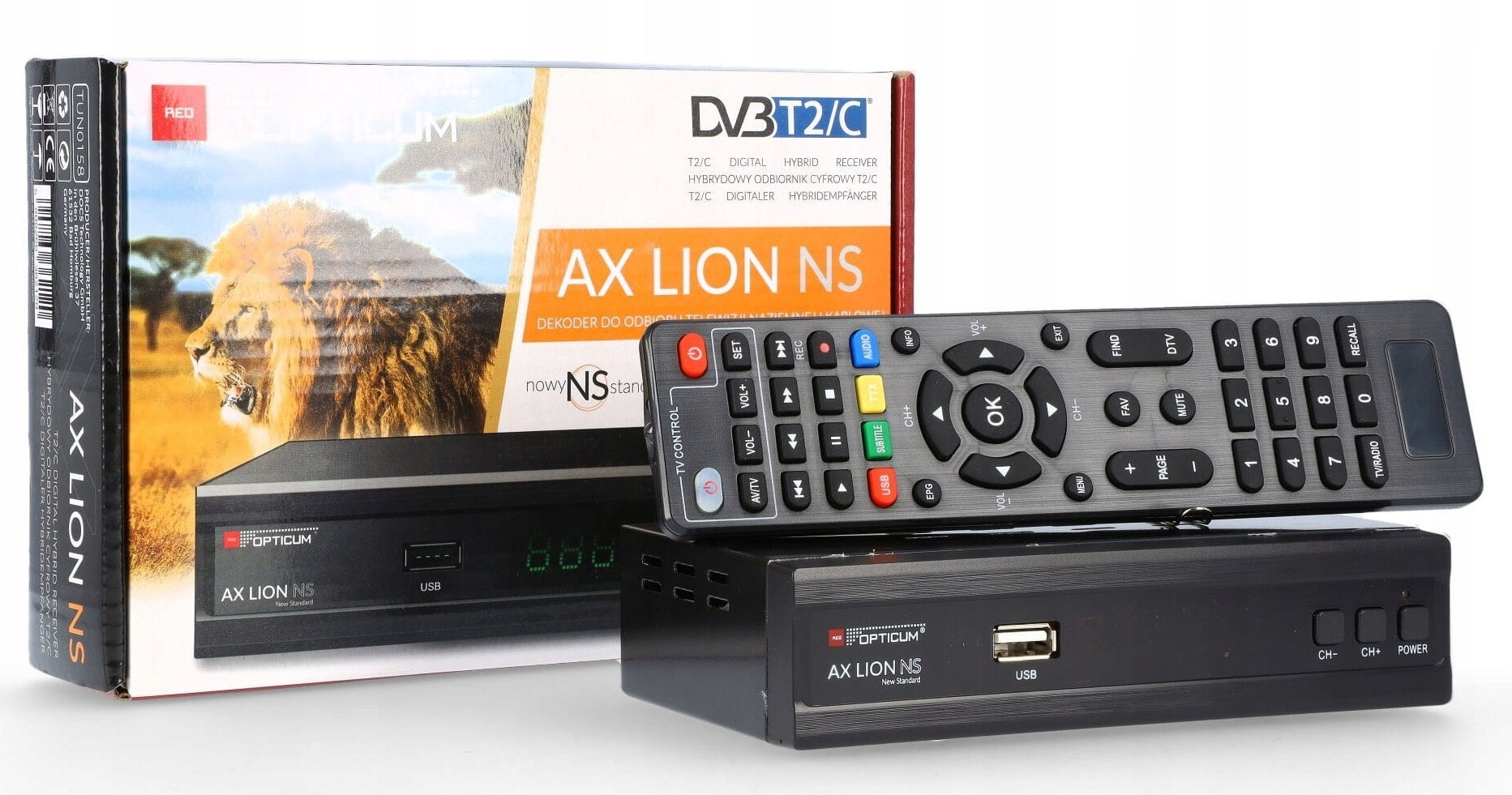 DVB-T2 Tuner DVB-C Terrestrial Digital Decoder H.265 HEVC Cable TV