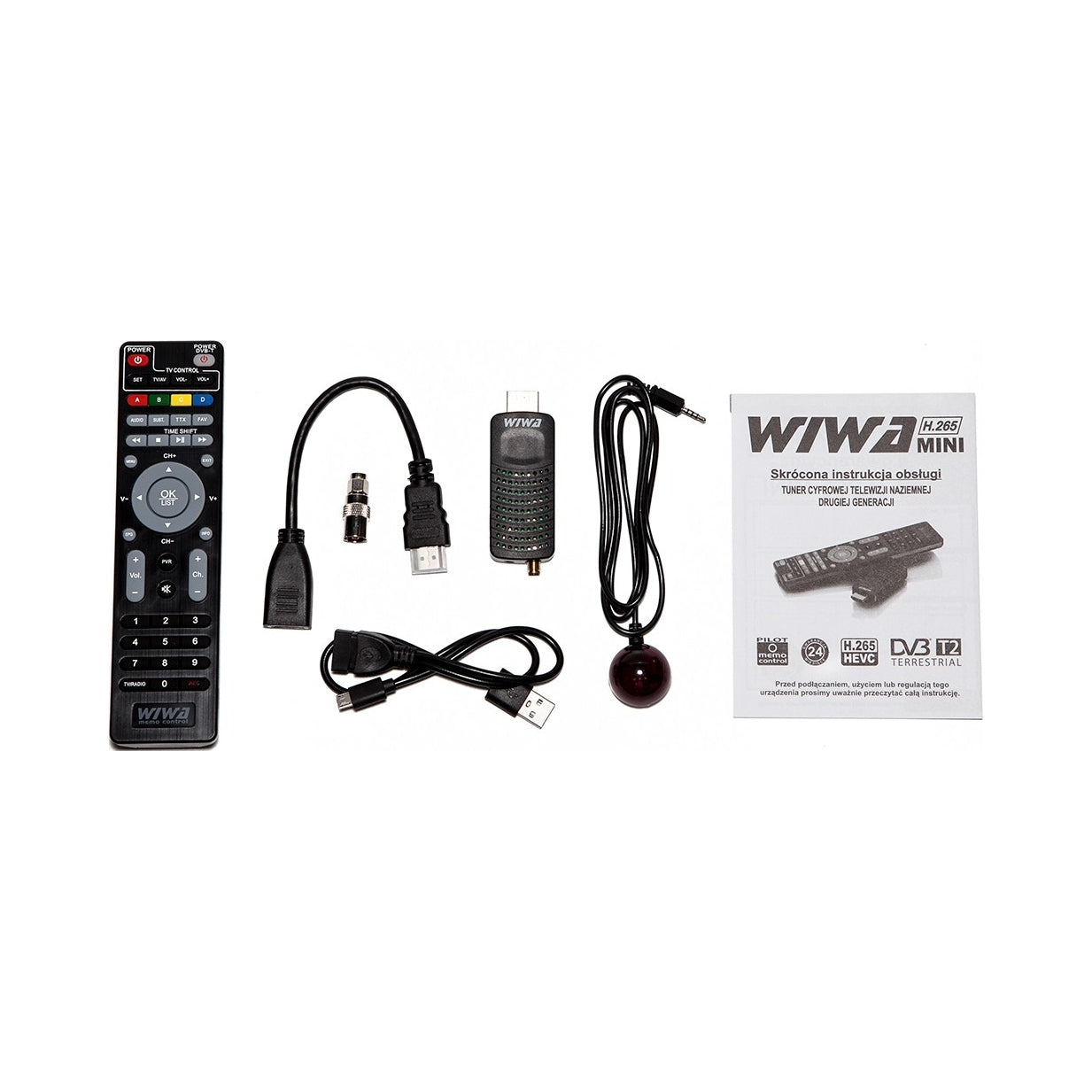 DVB-T2 Wiwa H.265 MINI tuner Packaging status original