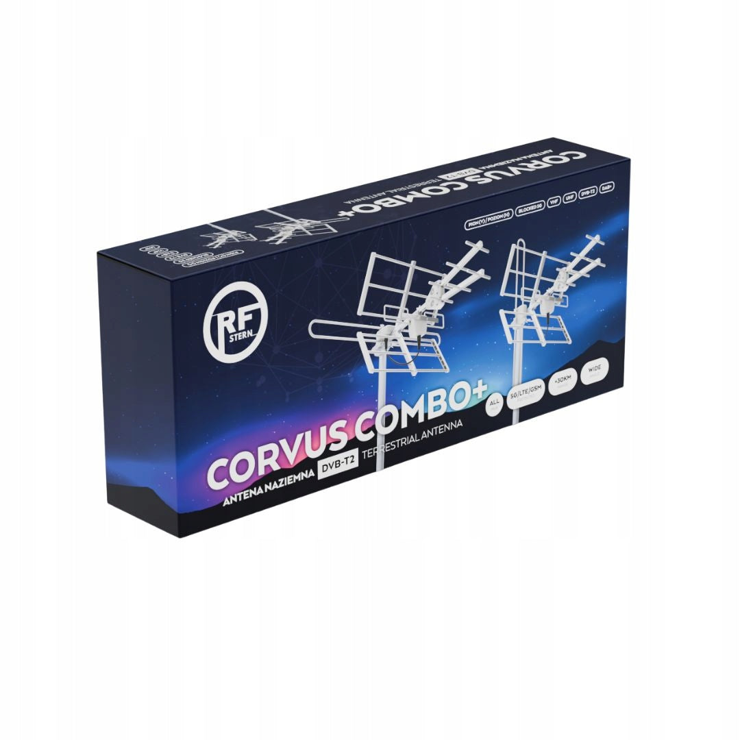 DVB-T2 antenna MUX8 VHF UHF RF STERN TELMOR Corvus Combo+ Passive Balcony Manufacturer code WAN-0103-021-01