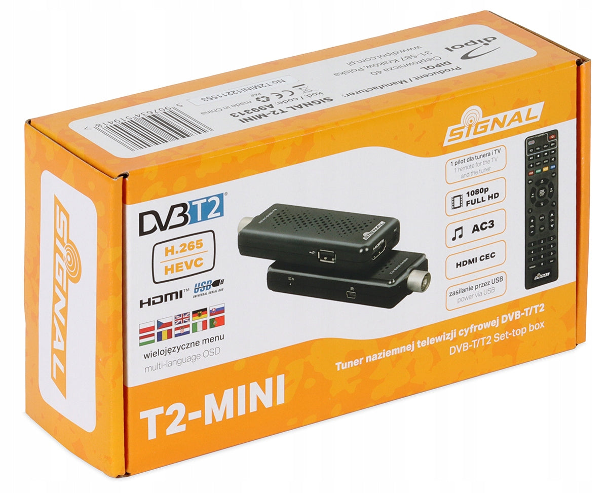 DVB-T2 decoder SIGNAL T2-MINI DVB-T2 HEVC USB 5V
