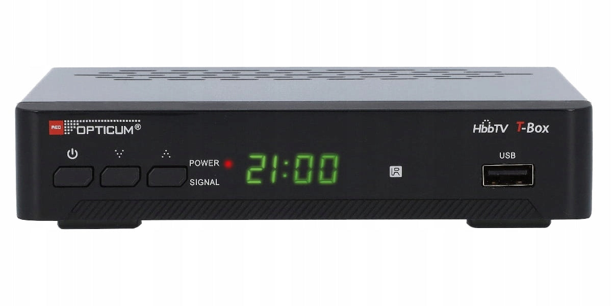 DVB-T2 ground tuner with HBBTV T-BOX Opticum HEVC Packaging status original