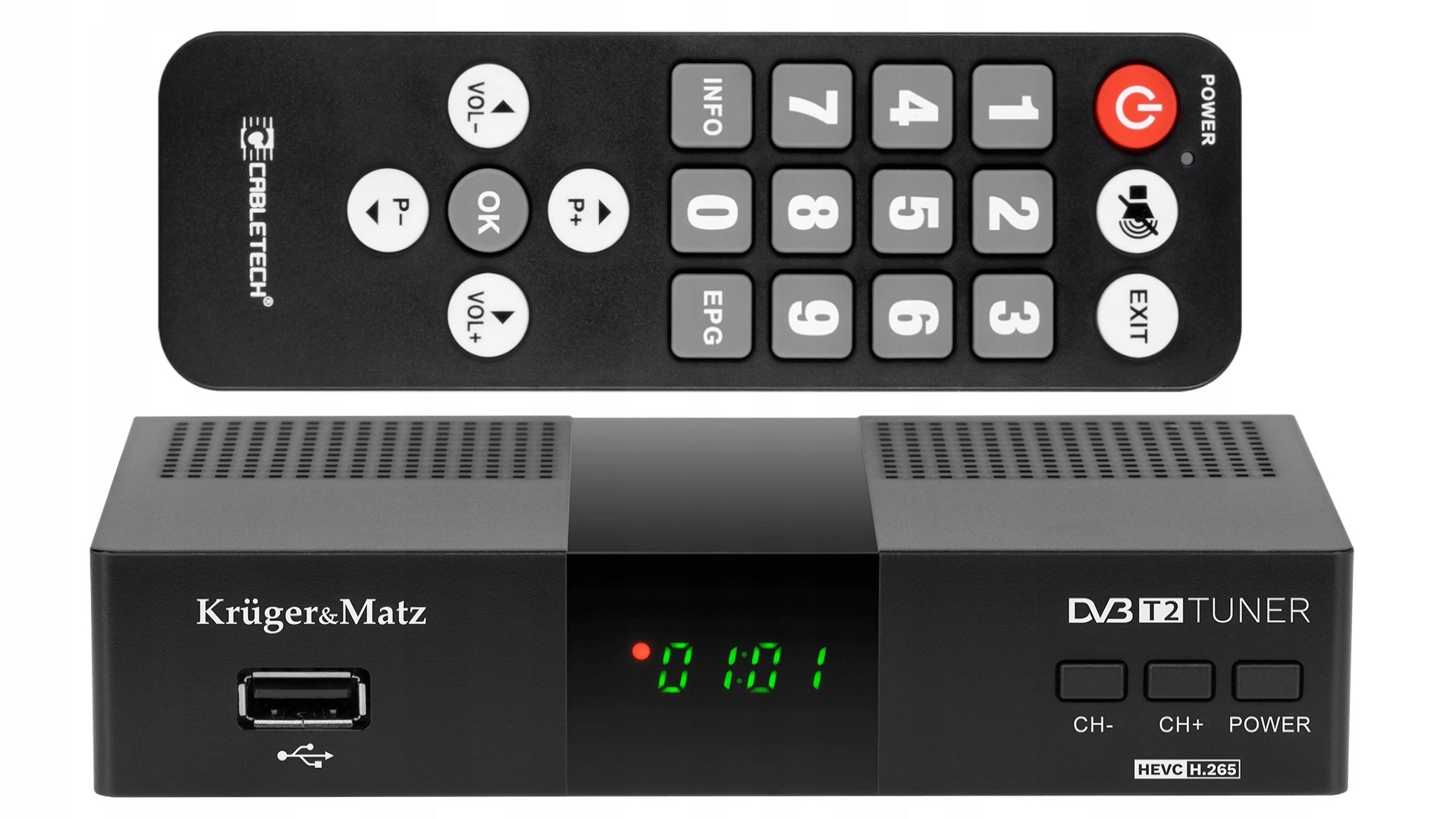 DVBT2 HEVC decoder terrestrial TV set-top box