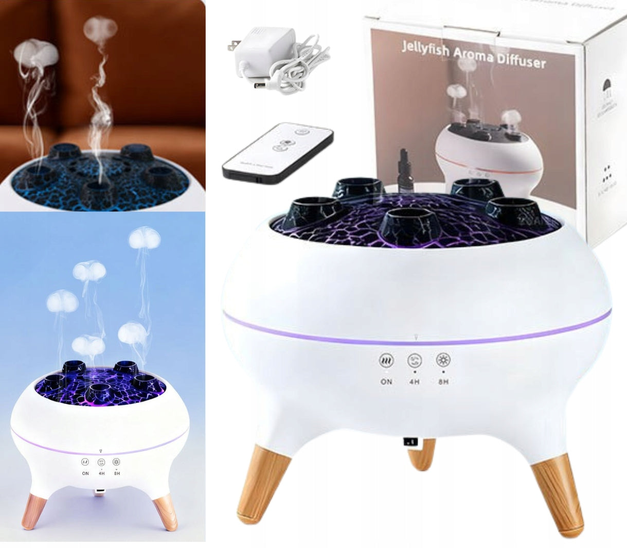 DYNAMIC HUMIDIFIER JELLYFISH ESSENTIAL OIL DIFFUSER LAMP