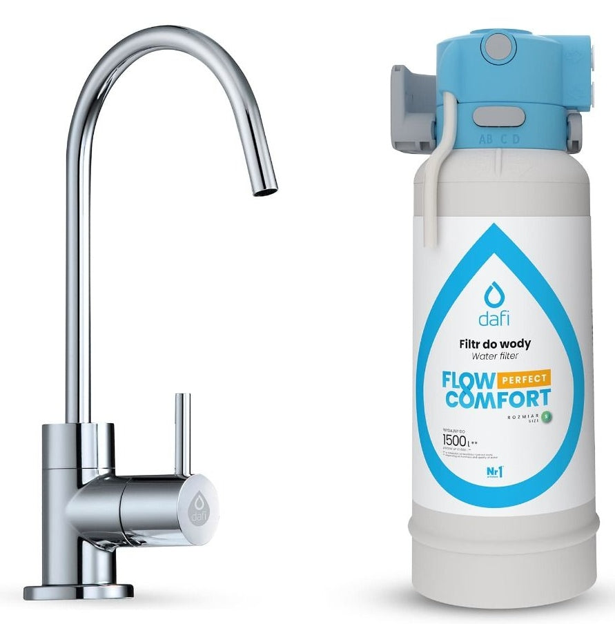 Dafi Flow Comfort filter system with Alto chrome single-way battery 1 pc