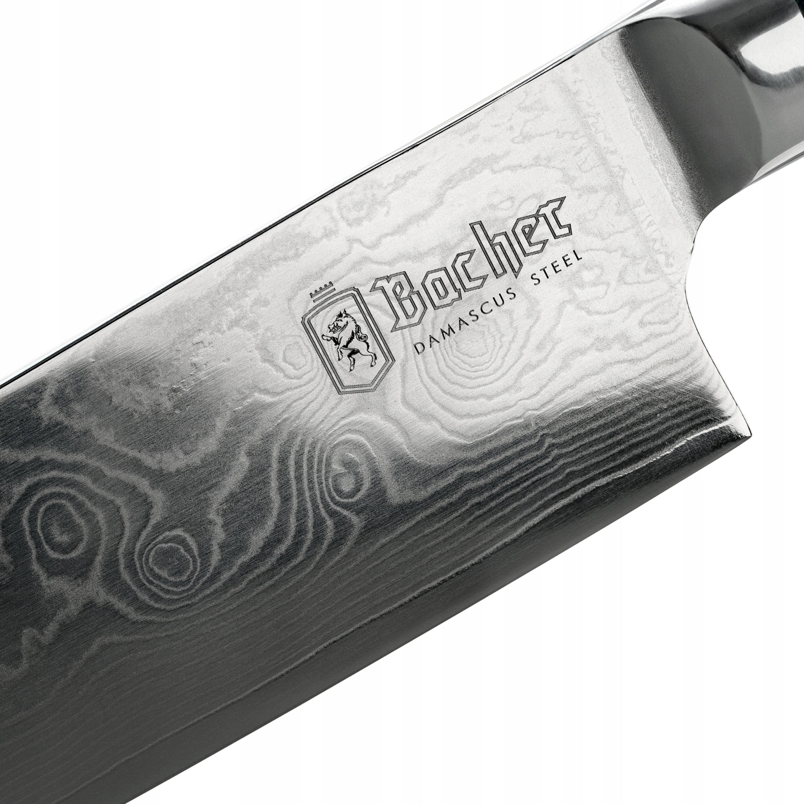 Damascus Steel Knife Kitchen Chef Japanese BACHER SANTOKU G10 Manufacturer code SANTOKU_G10