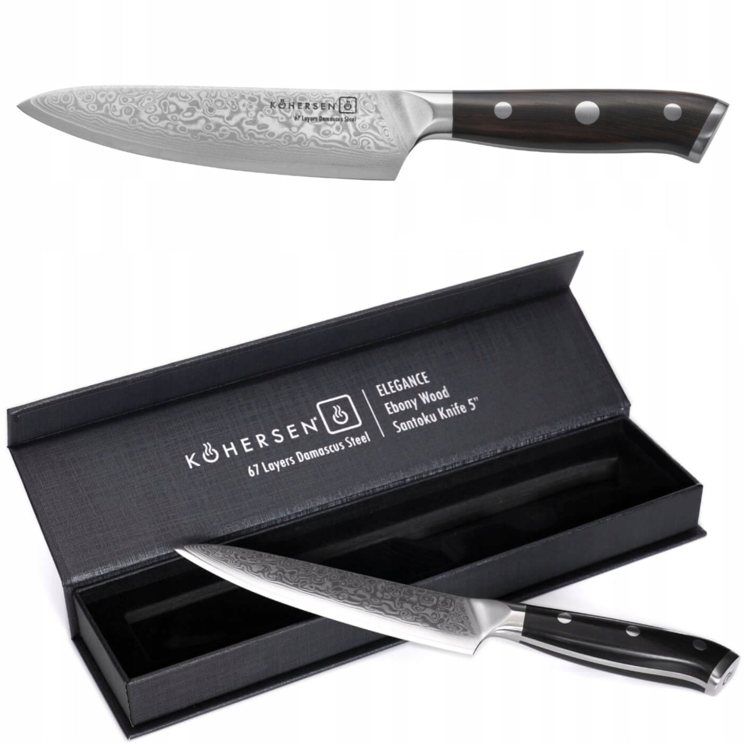 Damascus Steel Knife Kitchen Universal Professional Kohersen