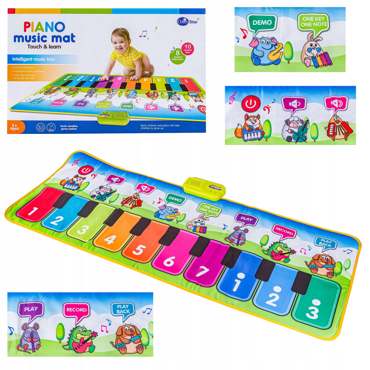 Dance Mat Musical Educational Piano For Children Sounds Instruments