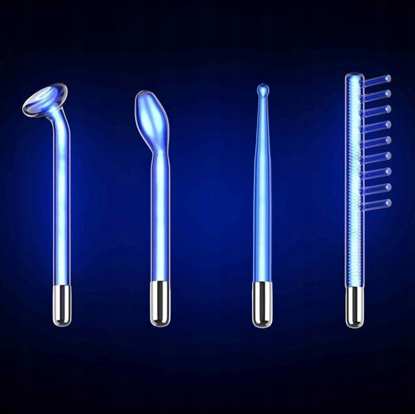 Darsonval derma wand for massage and facial care of body hair 4 tips Brand Renew Force