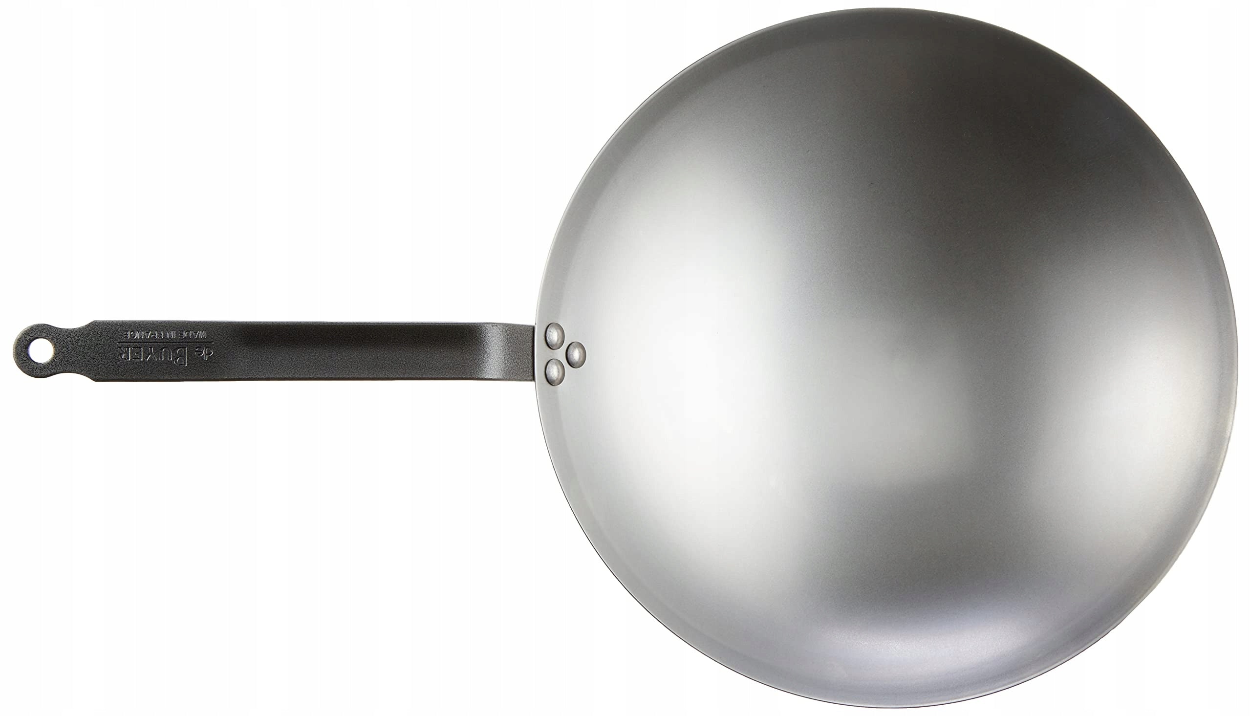 De Buyer 5114.35 Iron Steel Carbone Plus Wok to Diameter 35 cm