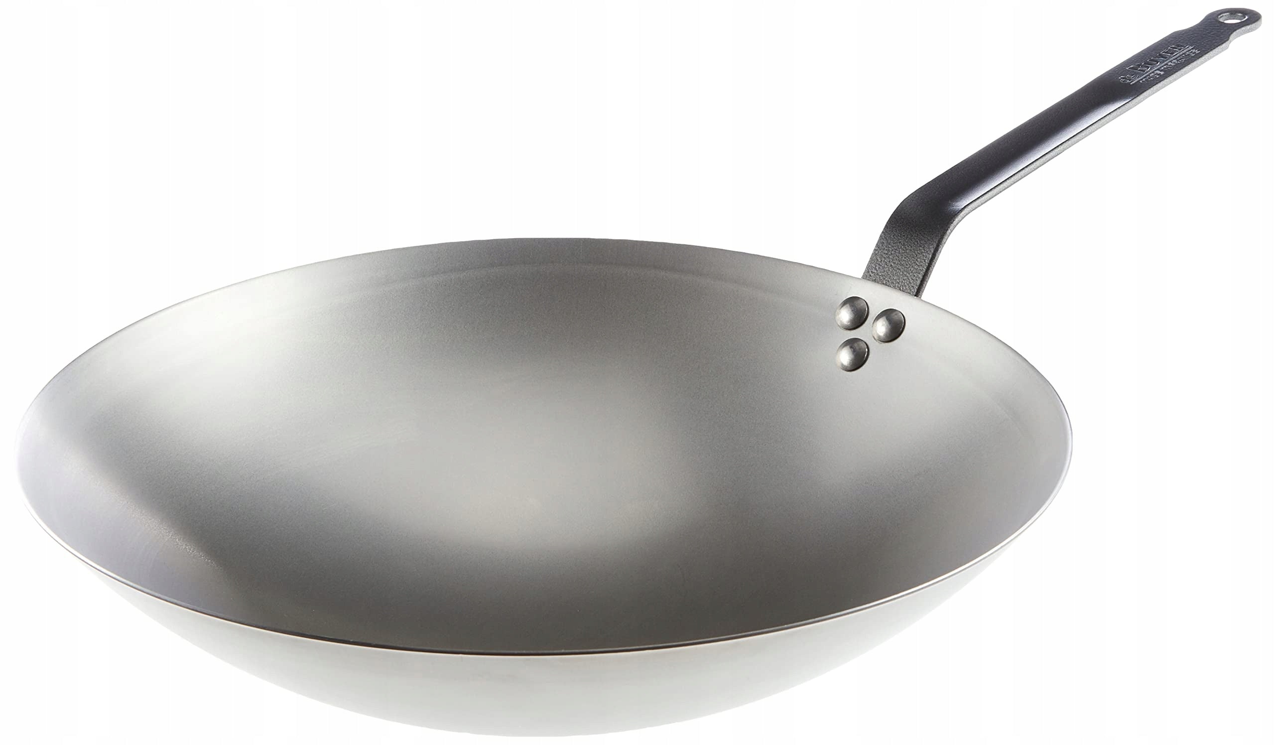 De Buyer 5114.35 Iron Steel Carbone Plus Wok to