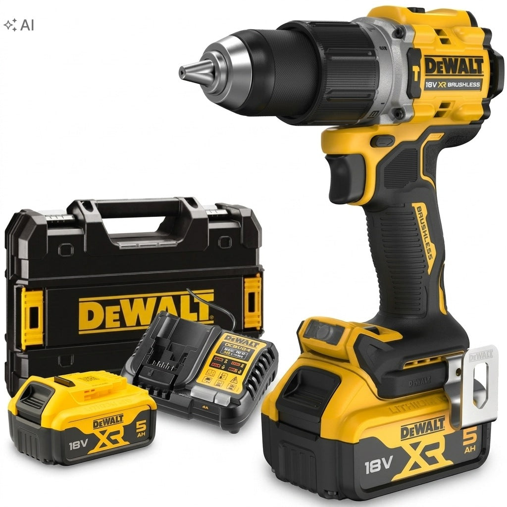 DeWALT DCD805P2T Brushless Impact Screwdriver 90Nm 2x5Ah Li-Ion XR