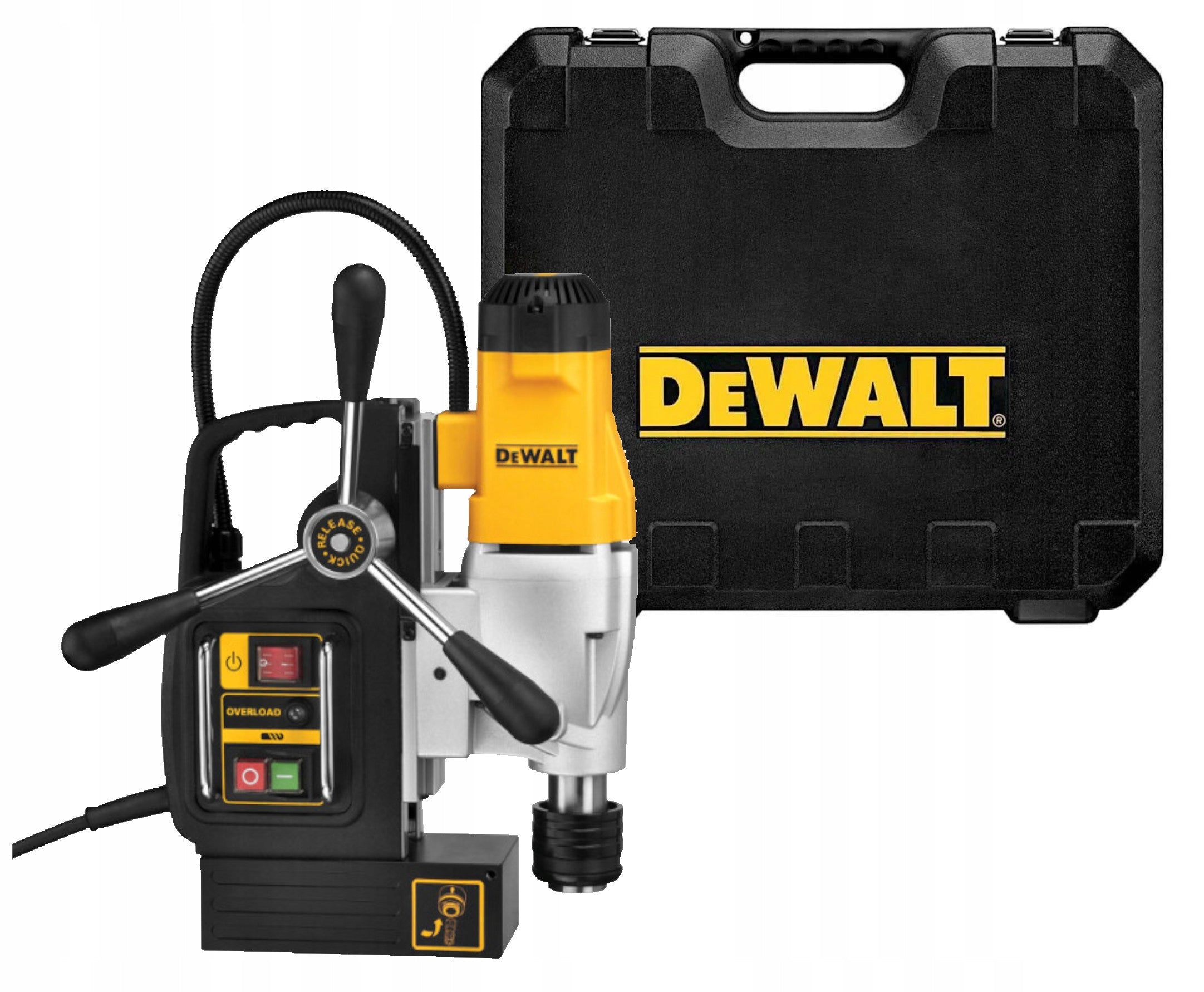 DeWALT Drilling machine with magnetic foot 1200W 2 gears in case DWE1622K
