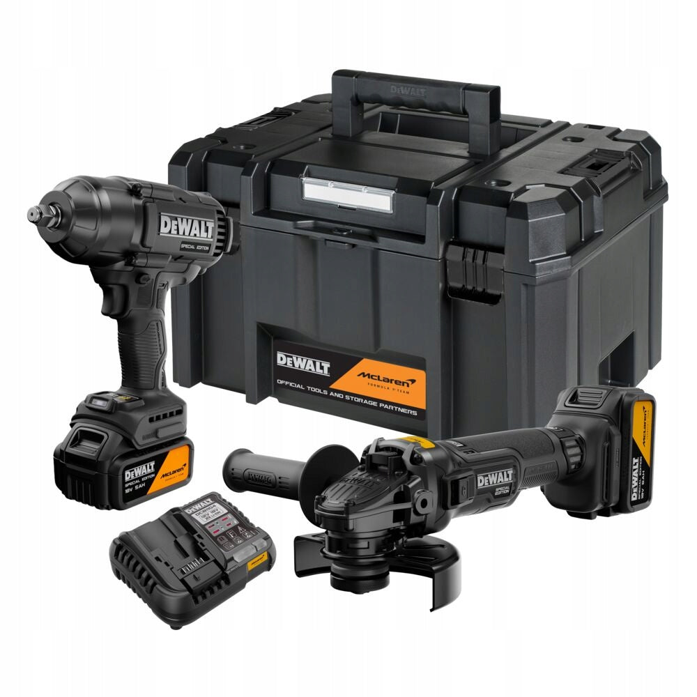 DeWALT McLaren DCK2225MP2T ANGLE GRINDER IMPACT WRENCH 18V 2x5.0Ah