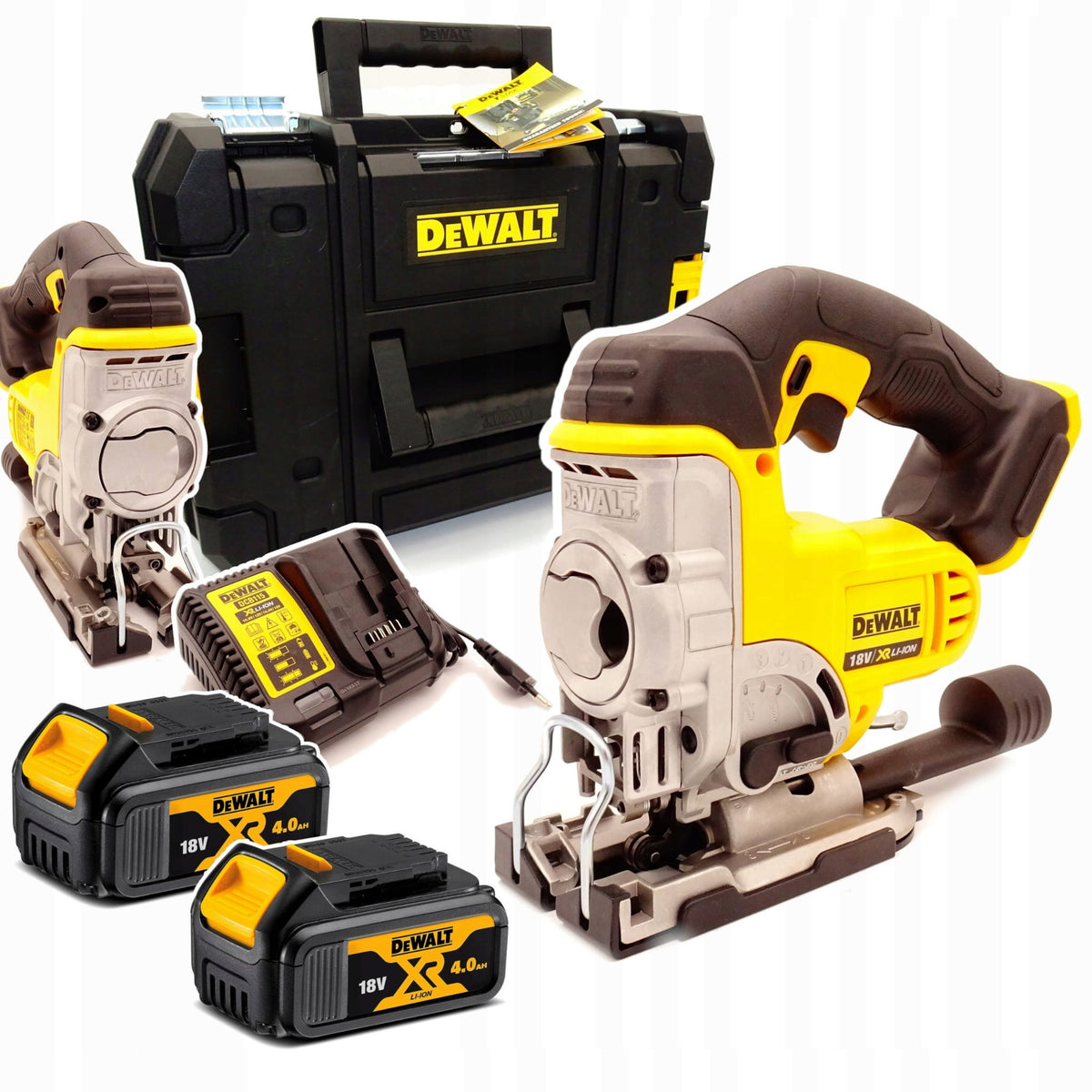 DeWalt DCS331M2 Cordless Jigsaw T-Handle 18V XR 400W 135mm 2x4Ah