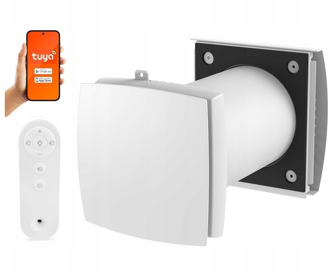 Decentralized wall recuperator 160 mm WiFi 64 m³/h remote control Warmtec RW420