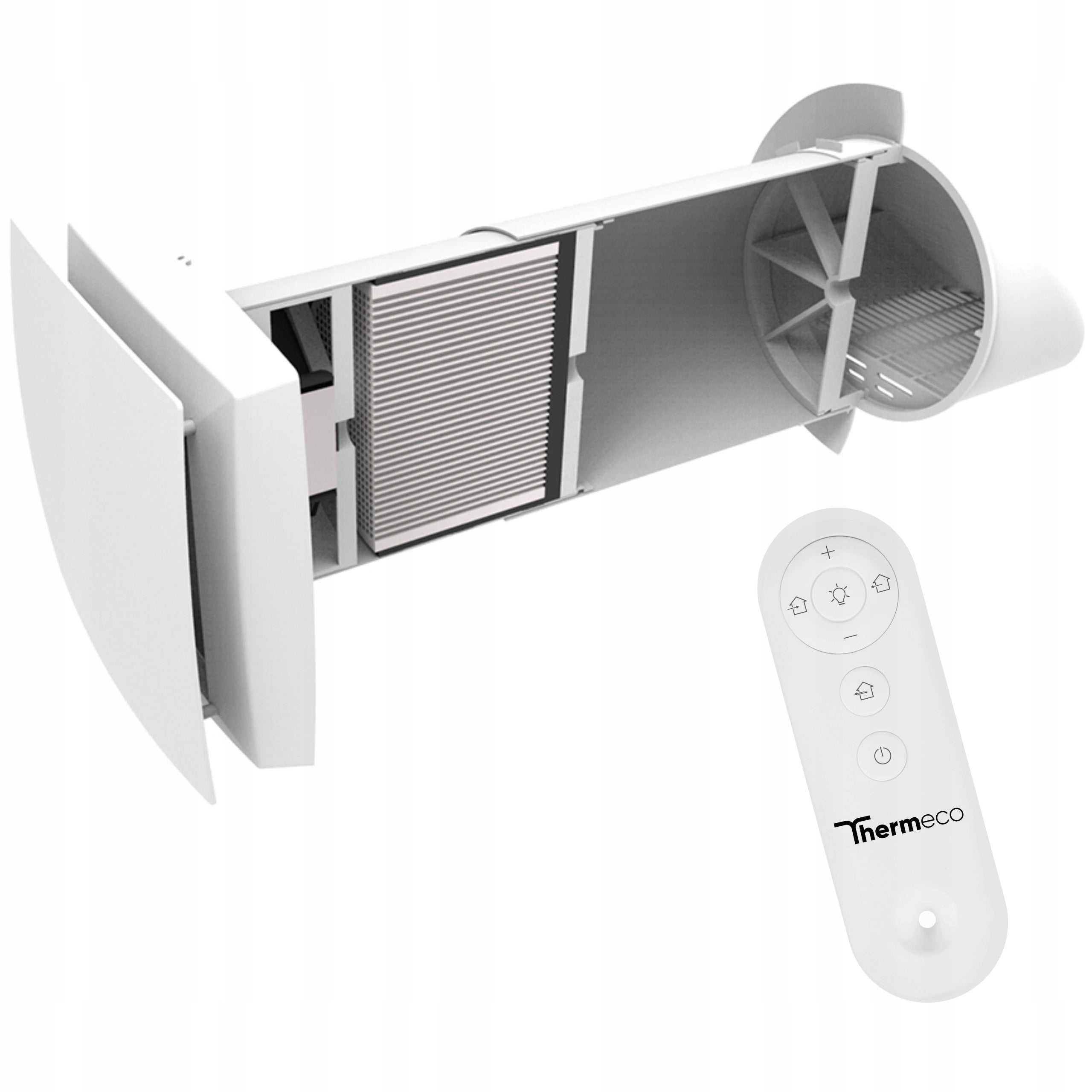 Decentralized wall recuperator AIR VENT PLUS 160 60m3/h remote control Thermeco Brand Thermeco