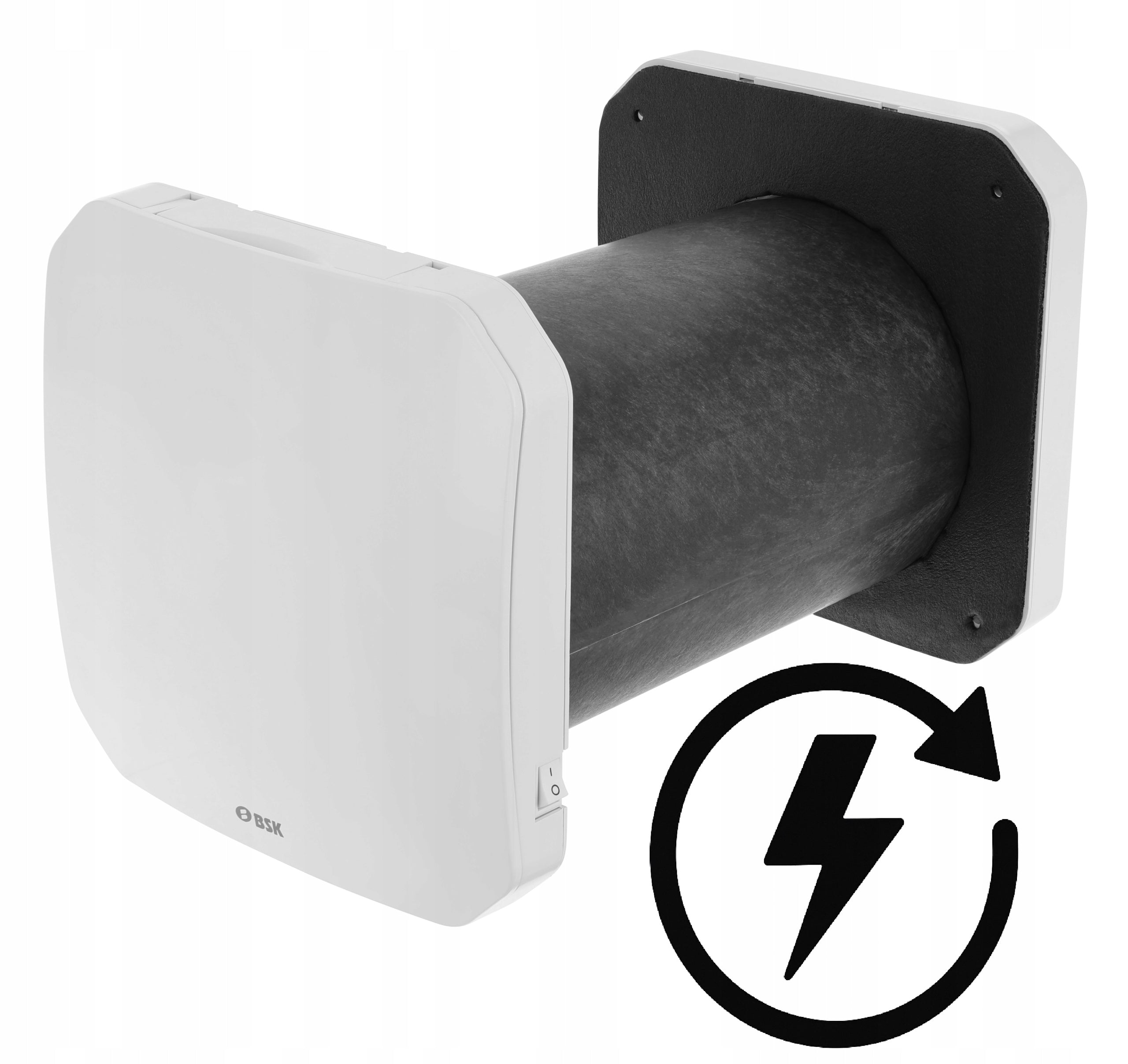 Decentralized wall recuperator BSK ZEPHYR 200 remote control 100m3/h Hygrostat WiFi Manufacturer code Rekuperator ZEPHYR PLUS 200