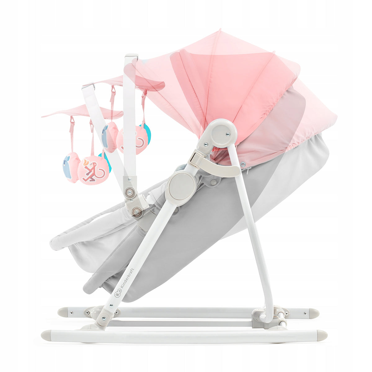 Deckchair Rocker Cot Kinderkraft Unimo Up 5in1 Pink Brand Kinderkraft