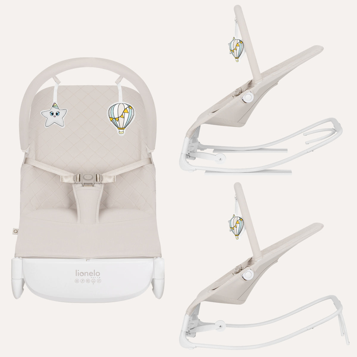 Deckchair rocker electric motion sensor BELTS control Lionelo Vinci Packaging status original