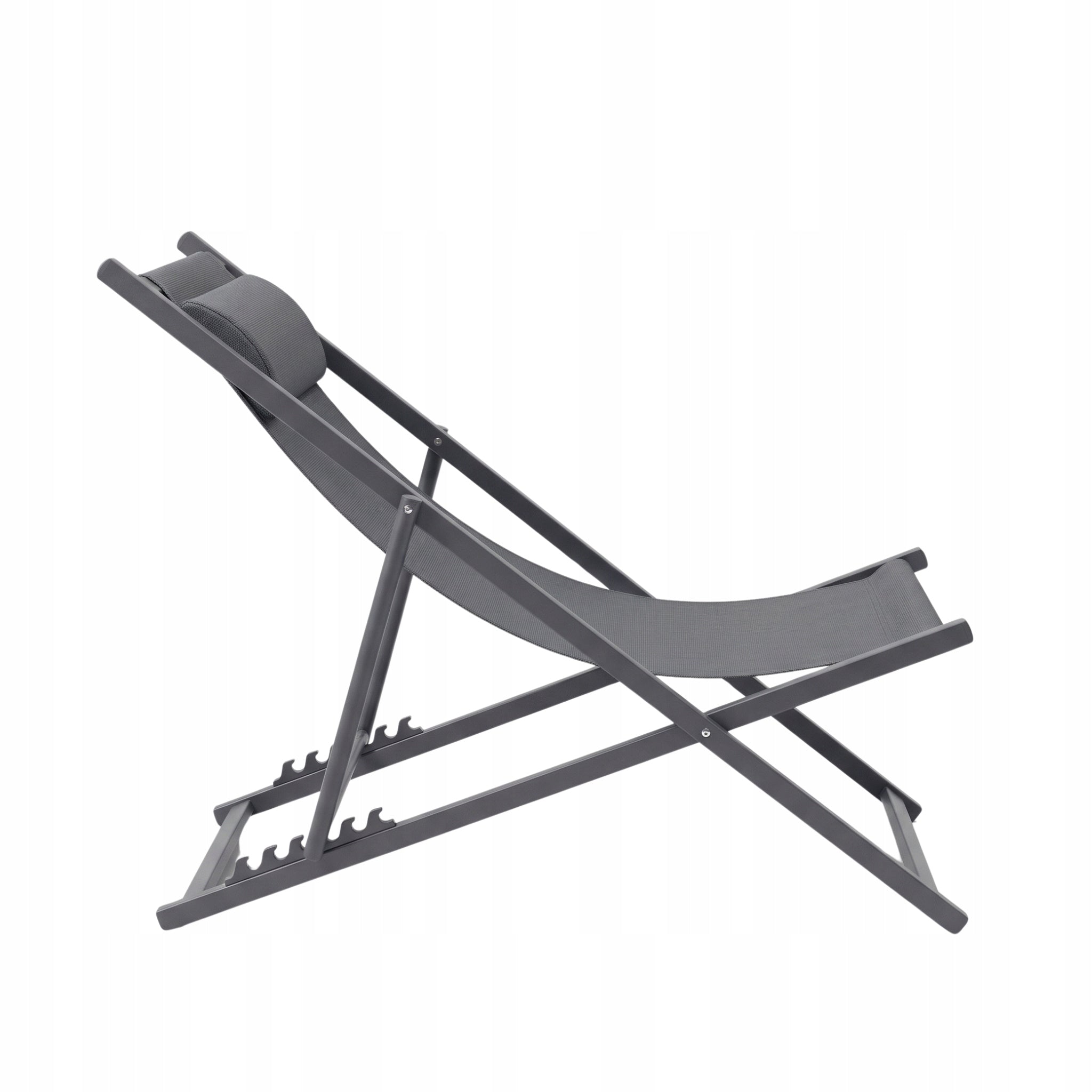 Deckchair steel grey MEVEN Color gray