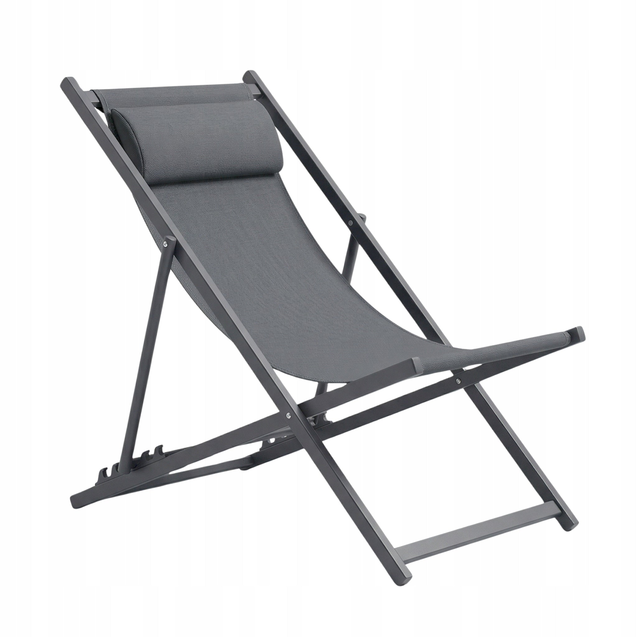 Deckchair steel grey MEVEN Frame material steel