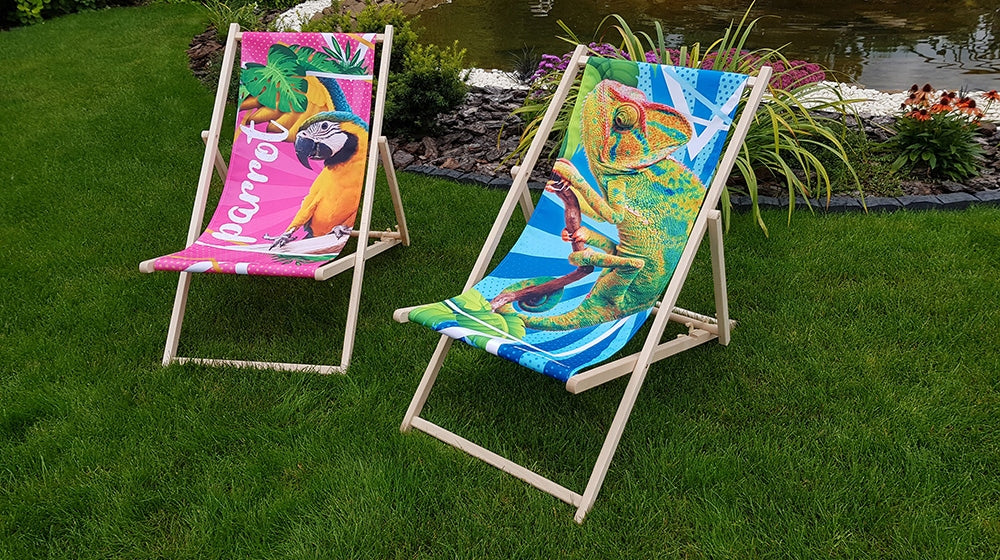 Deckchairs with Print +Design ADVERTISING