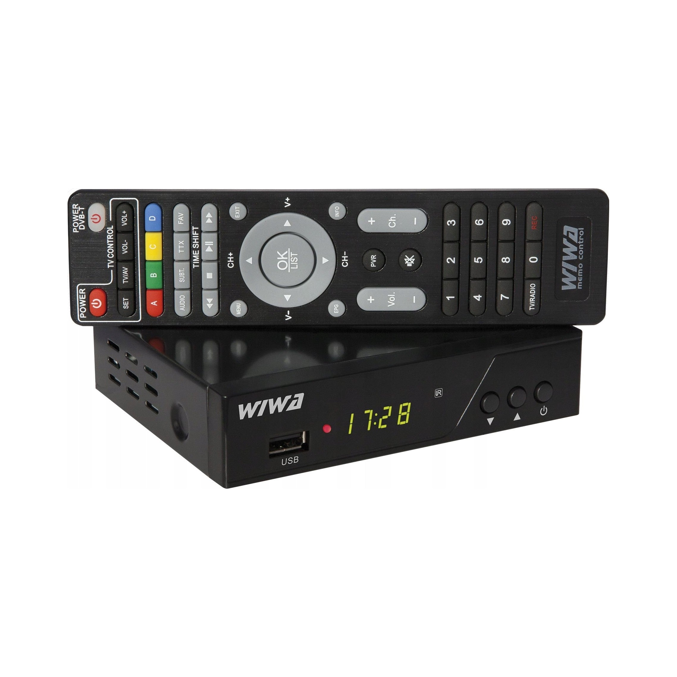 Decoder Terrestrial TV Tuner Wiwa DVB-T2 H.265 PRO EPG PVR Manufacturer code H.265 PRO