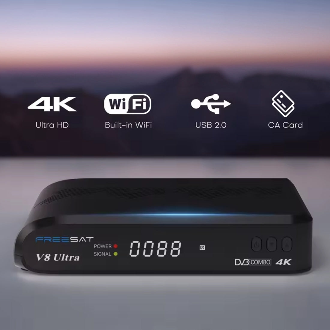 Decoder Tuner 3in1 COMBO DVB-S DVB-T DVB-C 4K HEVC Wi-Fi YouTube SOFTCAM EAN (GTIN) 5903031064285