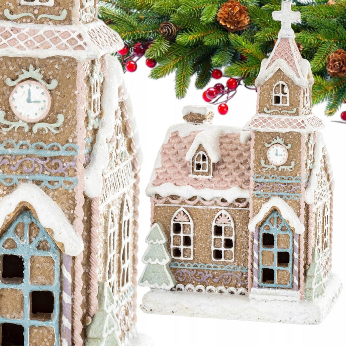 Decorative House Campaign LED Christmas Figurine Gingerbread Magic