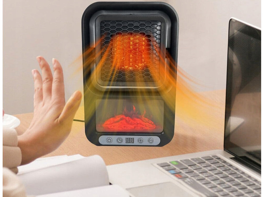 Decorative LED fireplace heater electric heater 500W with thermostat SALE Brand Verk Group