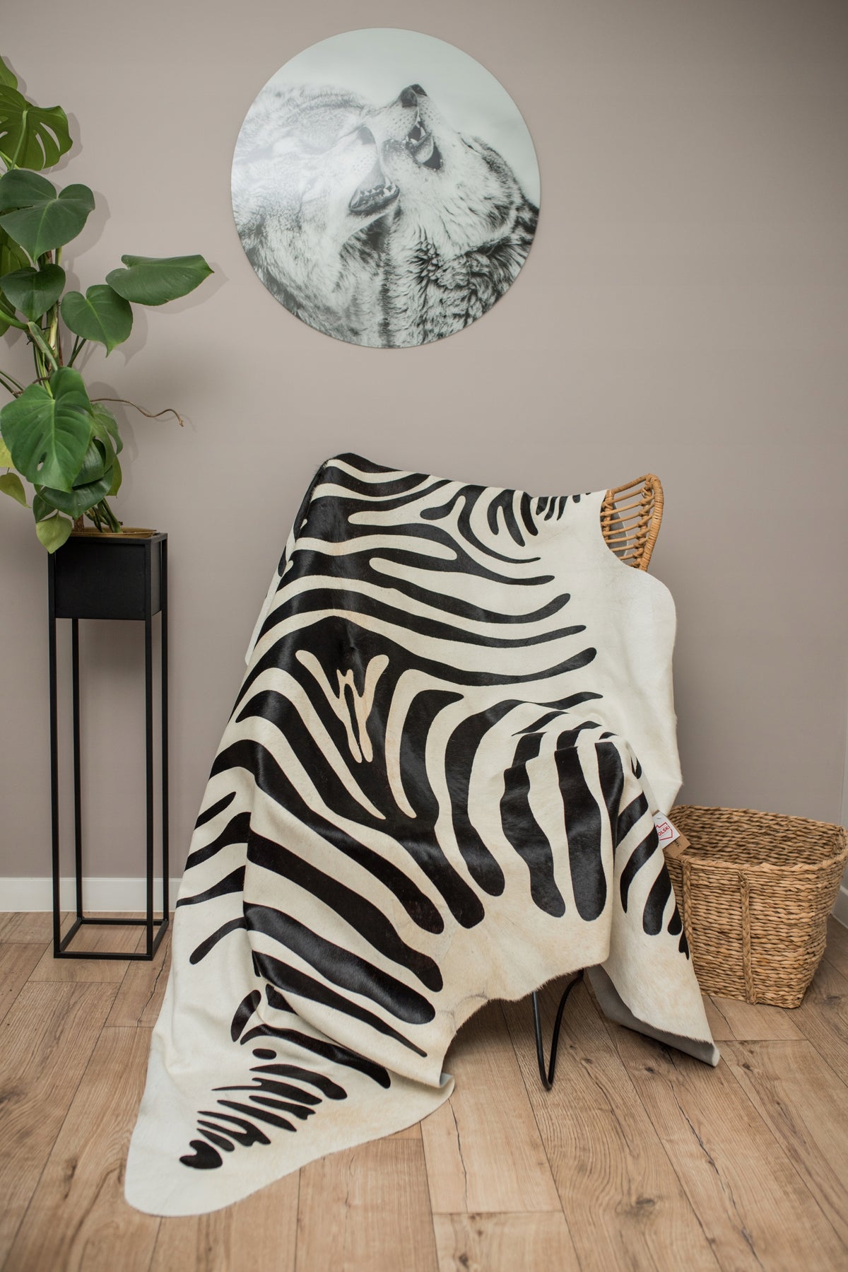 Decorative Leather Cowhide Carpet Zebra Leather Manufacturer code ZE1