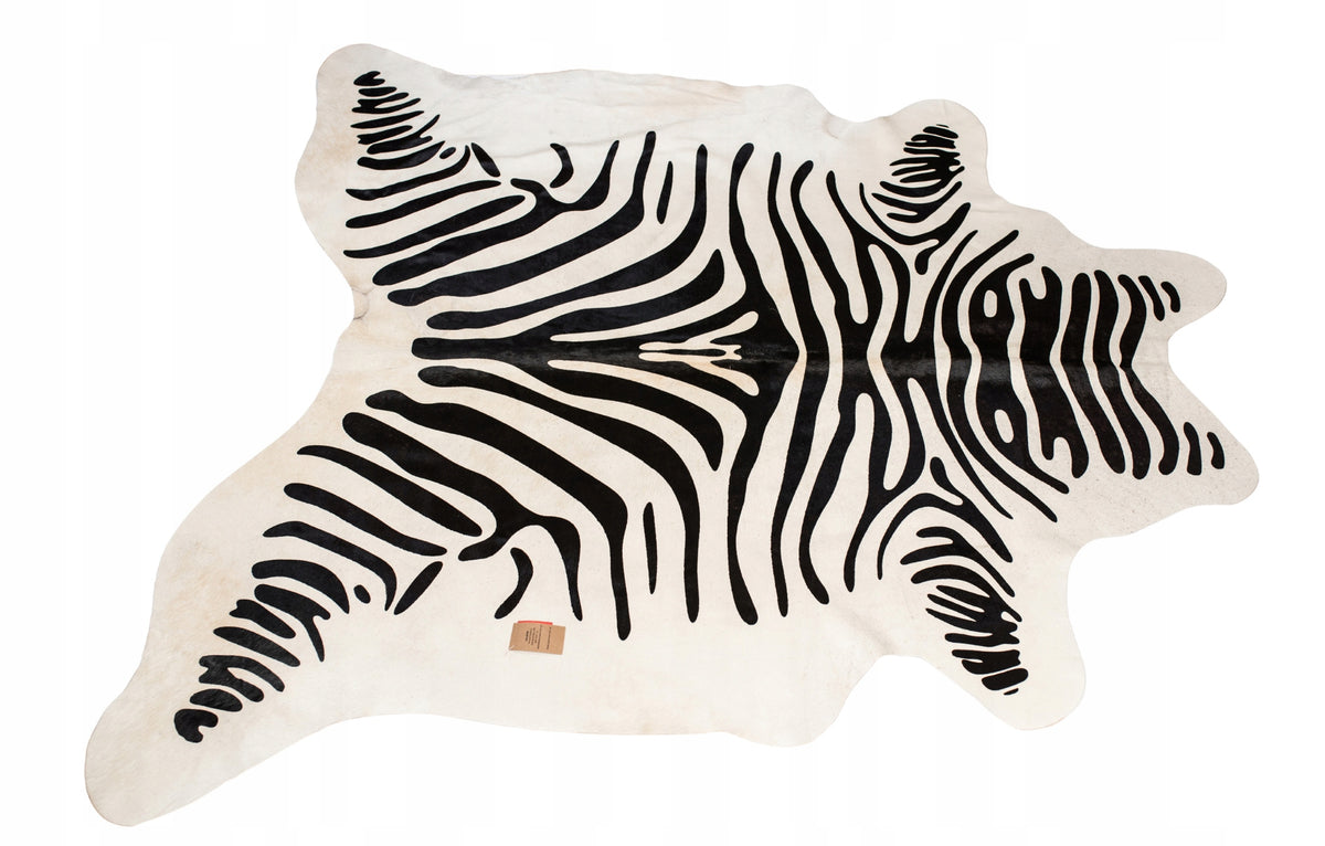 Decorative Leather Cowhide Carpet Zebra Leather